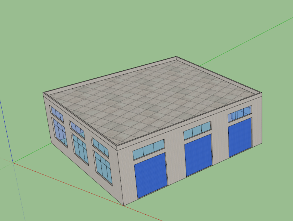 车库设计图__室外模型_3D设计_设计图库
